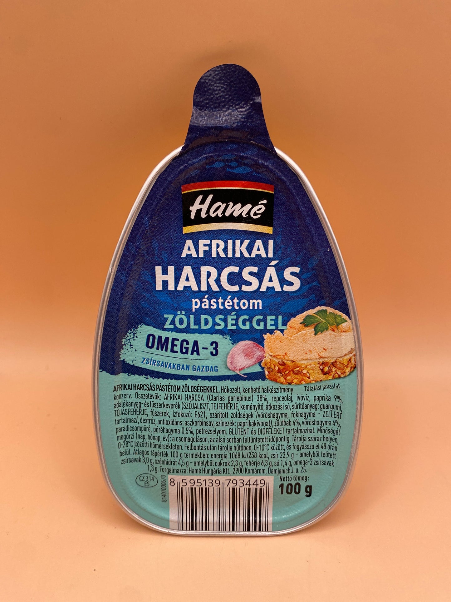 Hamé Afrikai harcsás pástétom zöldségekkel 100g