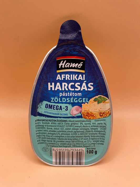 Hamé Afrikai harcsás pástétom zöldségekkel 100g