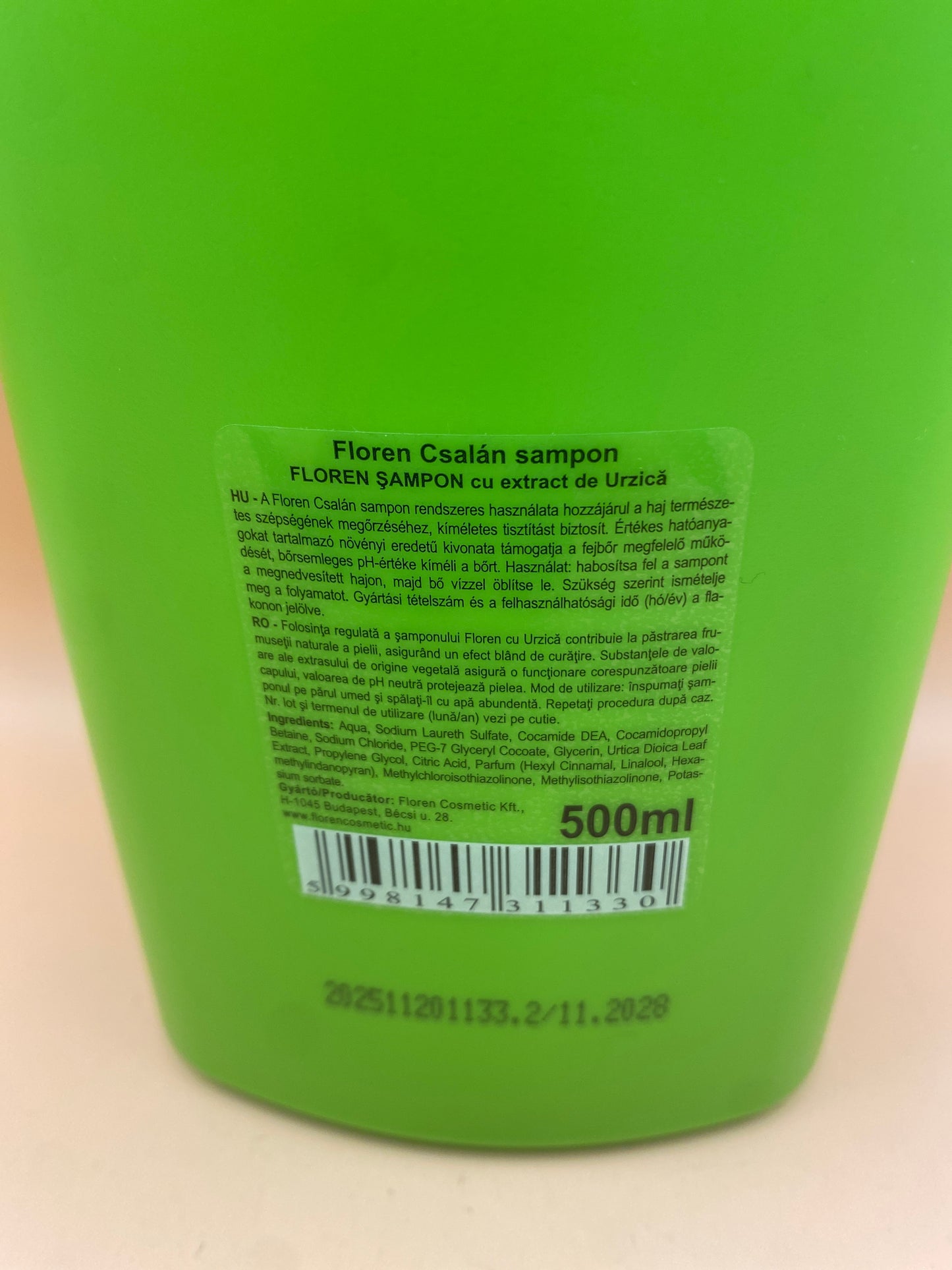 Floren Csalán sampon minden hajtípusra 500 ml