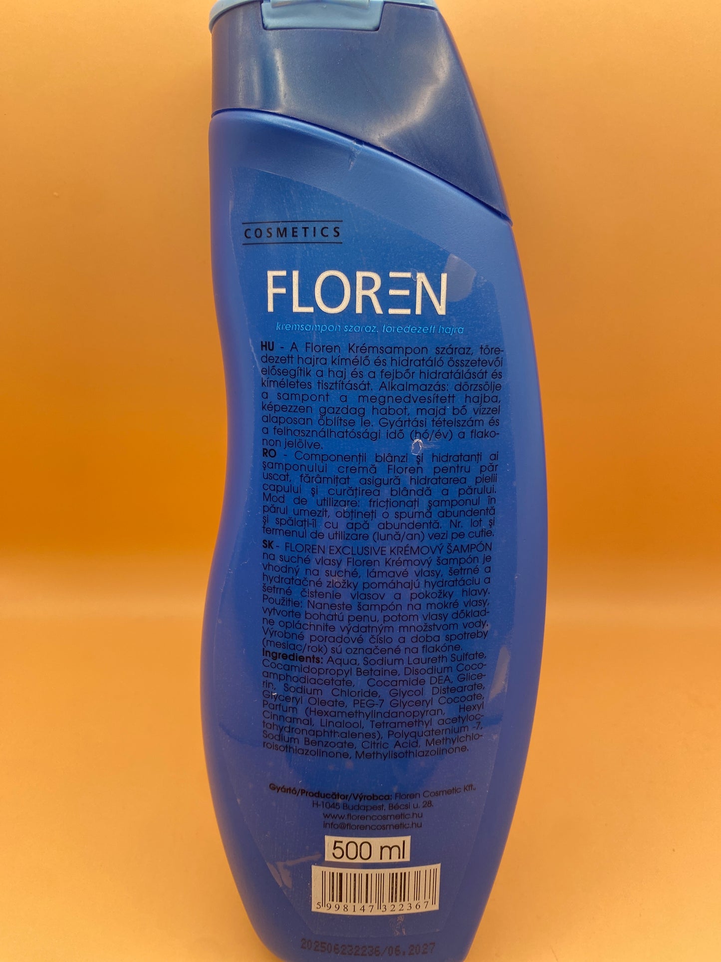 Floren Krémsampon száraz, töredezett hajra 500 ml