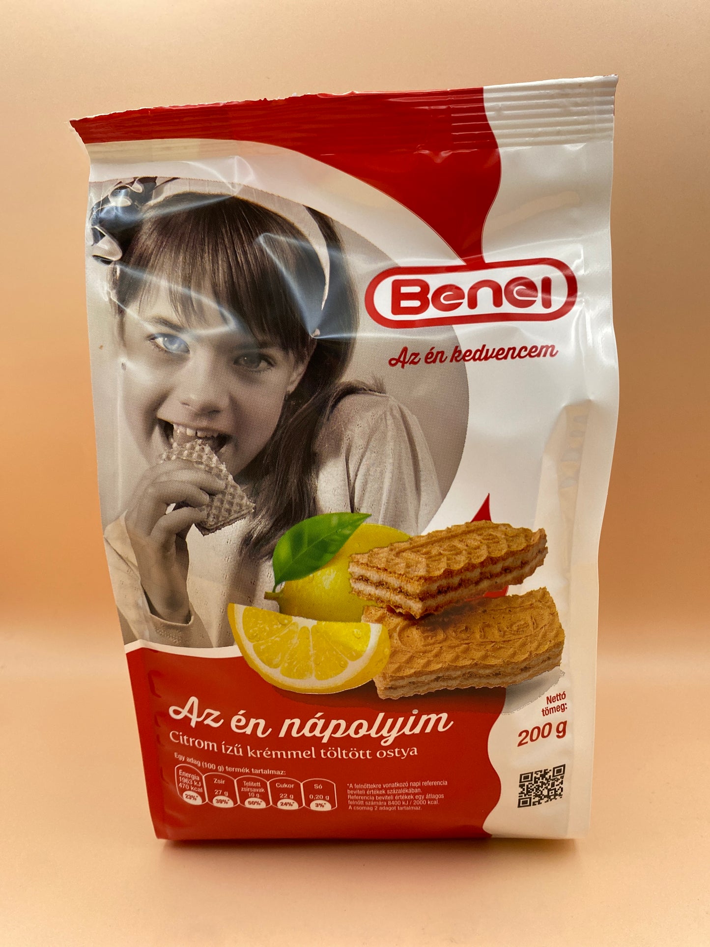 Benti Nápolyi Citrom ízű krémmel töltött ostya 200g