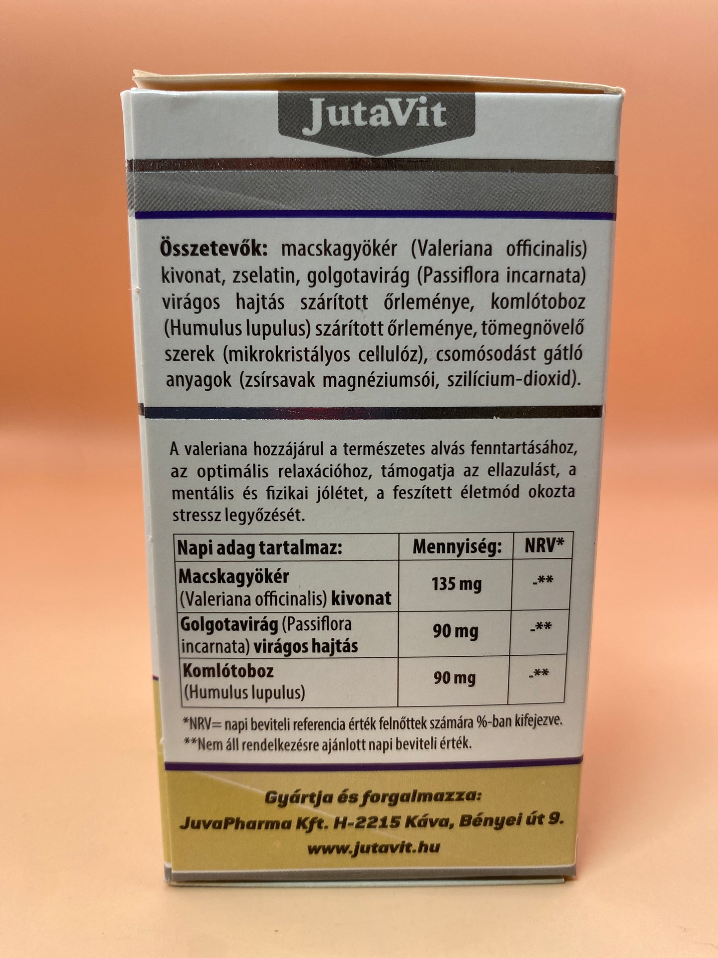 JutaVit Valeriana Harmony-kapszula 45 darab kapszula
