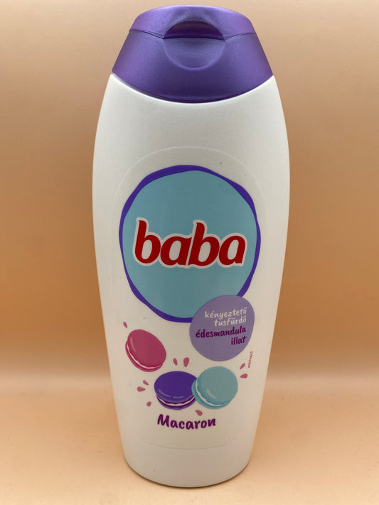 Baba Macaron Kényeztető tusfürdő 400 ml Édesmandula illat