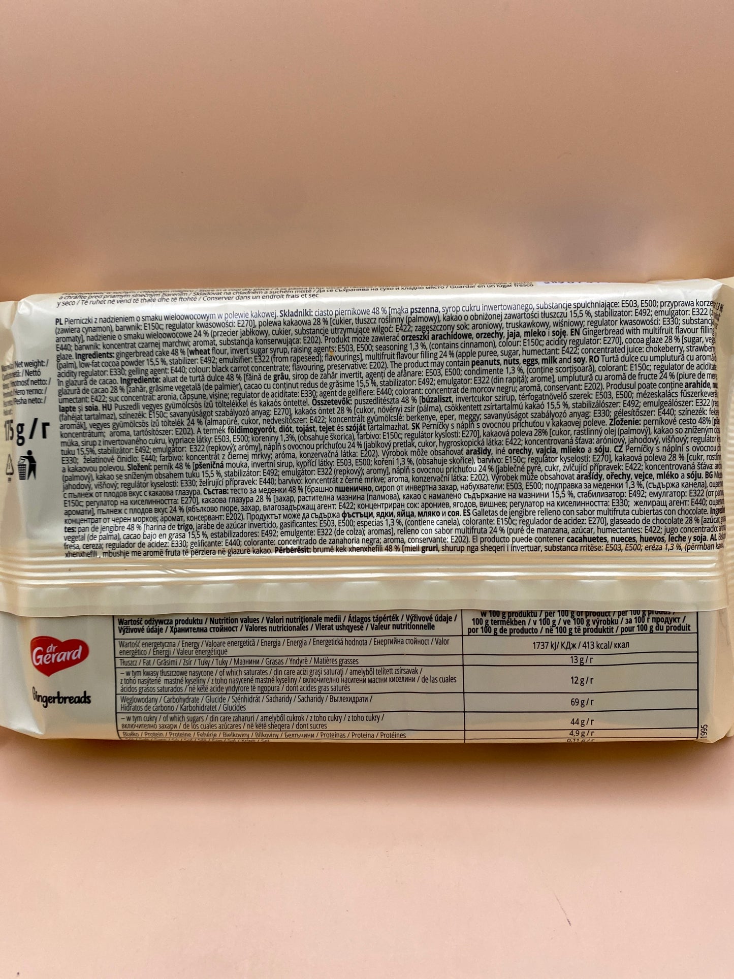 dr Gerard Puszedli  vegyes gyümölcsös ízű töltelékkel 175g