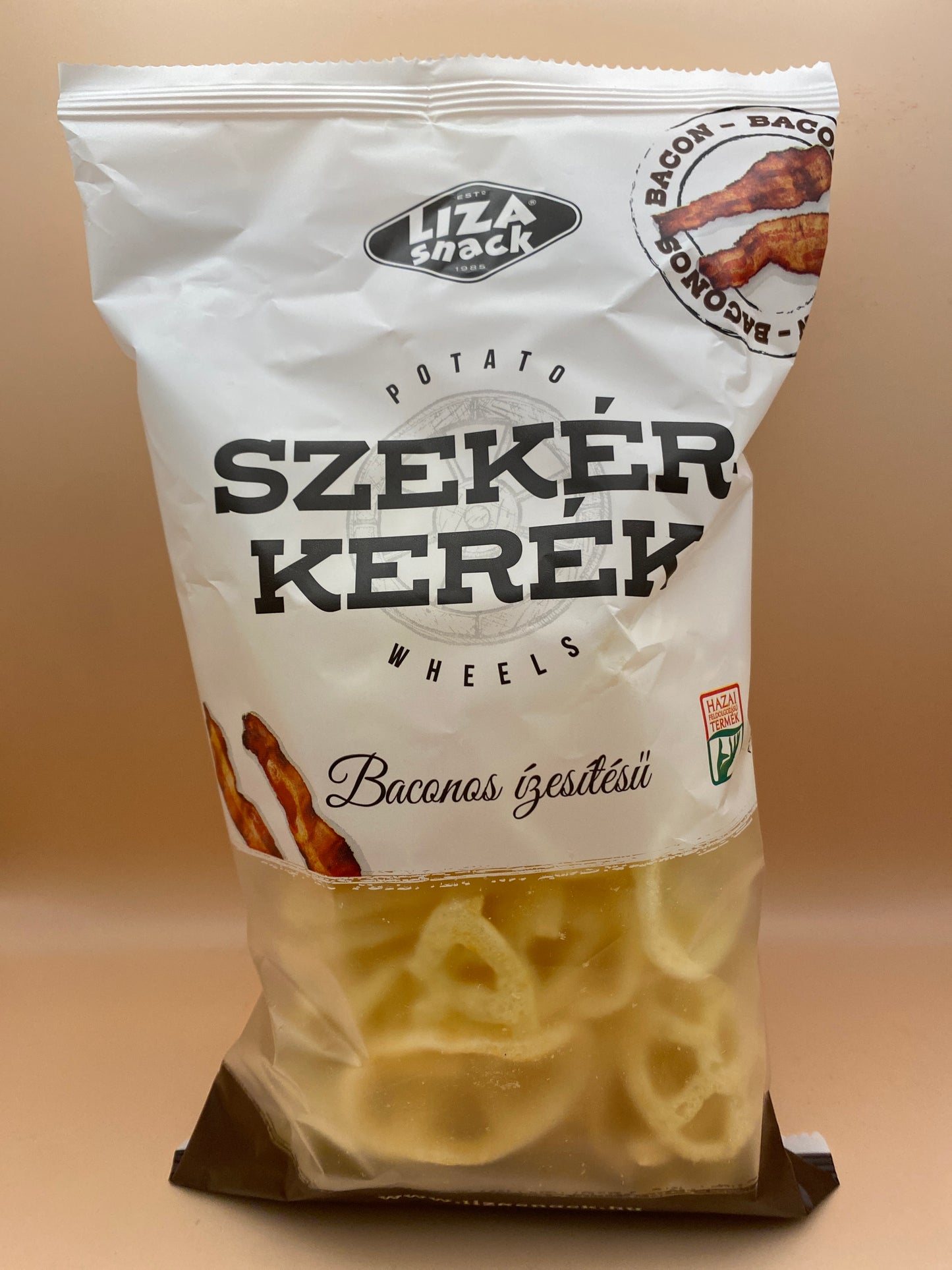 Liza snack Szekérkerék baconos ízű burgonyasnack 40g