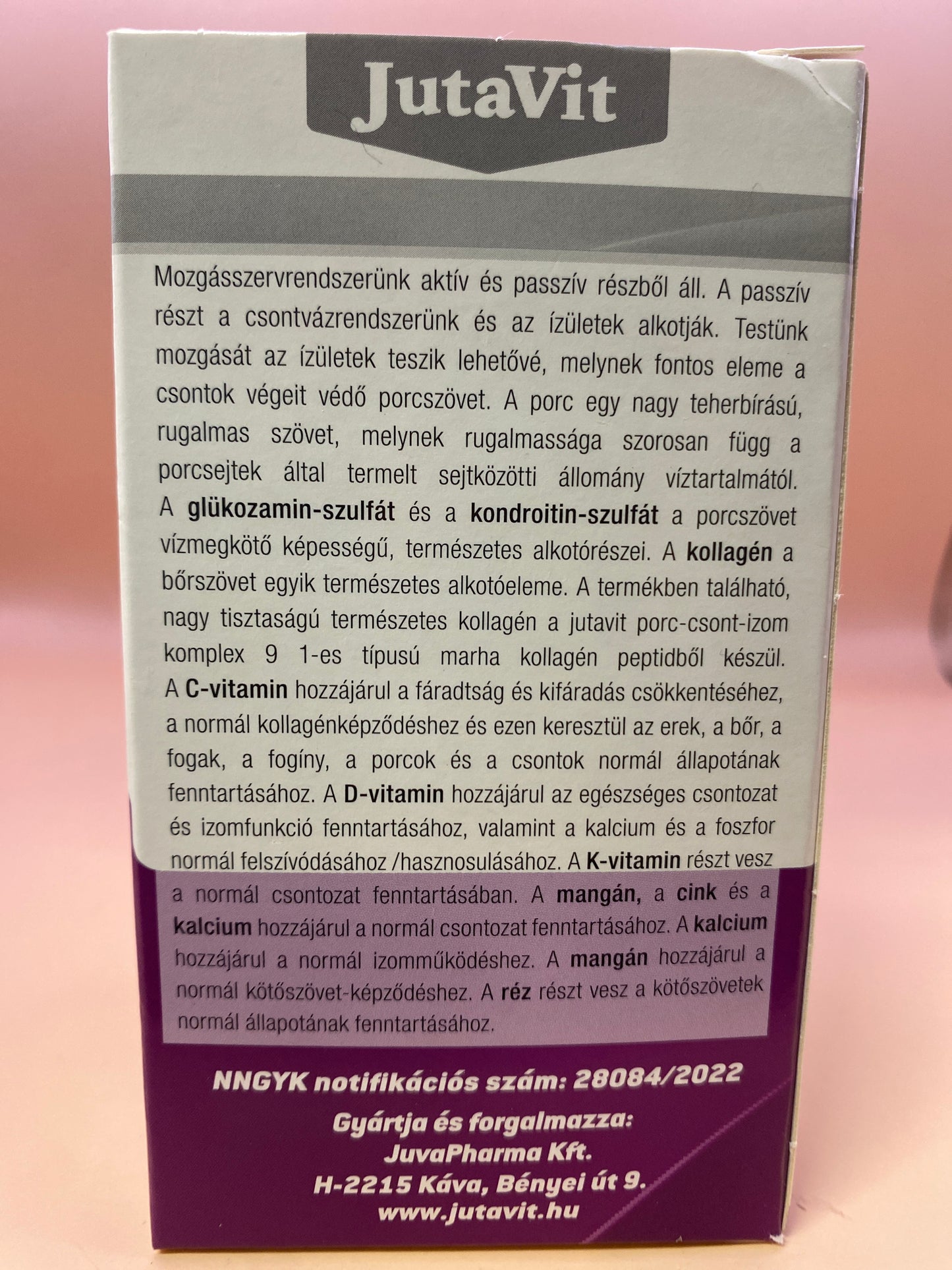 JutaVit Porc-Csont & Izom Komplex9 9 aktív összetevővel 120 darab filmtabletta