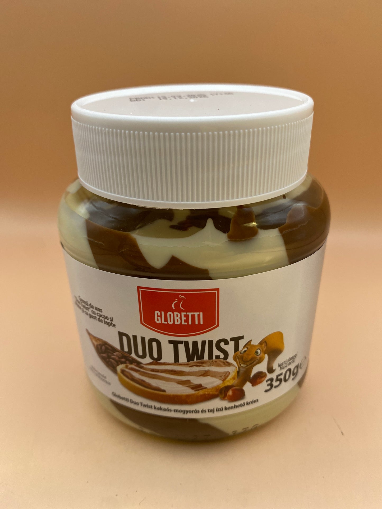Globetti Duo Twist kakaós-mogyorós és tej ízű krém 350g