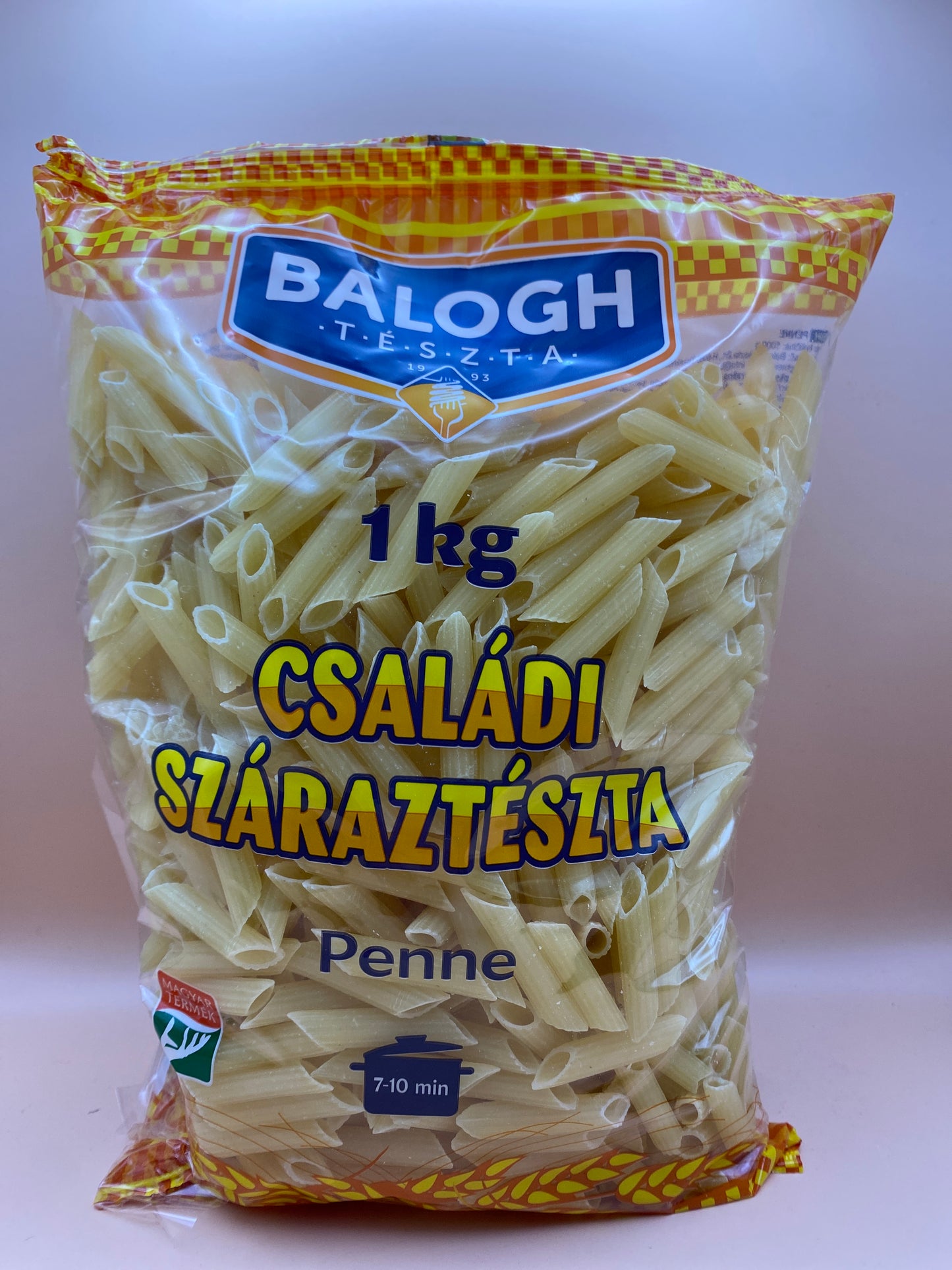 Balogh családi száraztészta 1kg Penne
