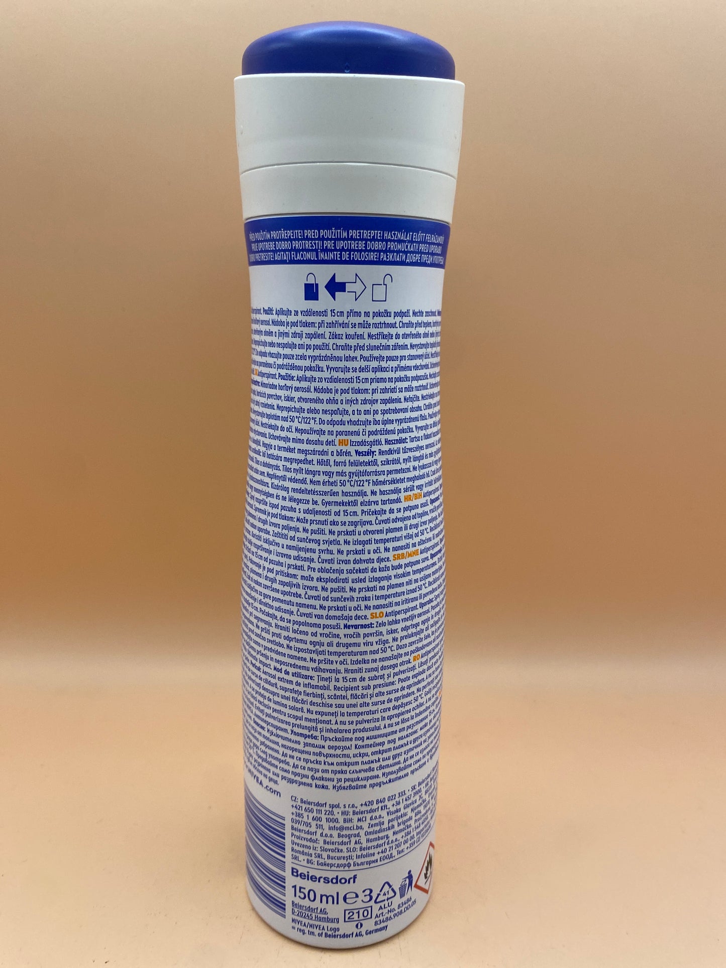 Nivea Black & White Izzadásgátló dezodor 150 ml