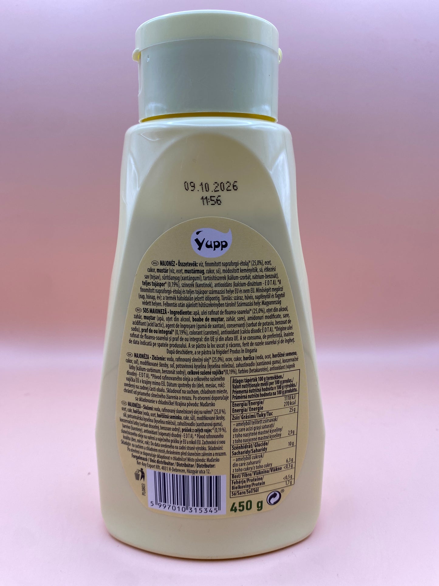 Yupp majonéz 450g