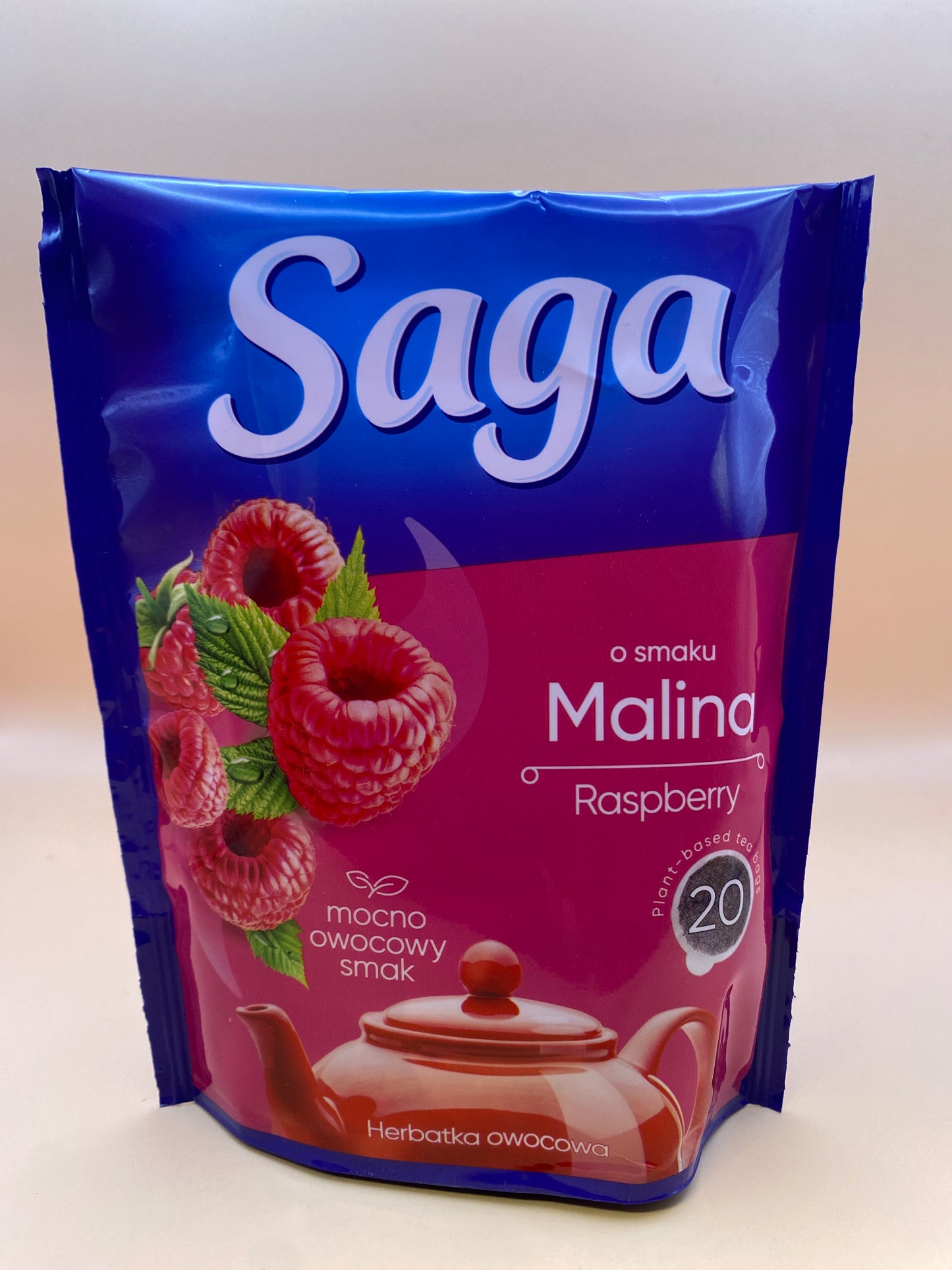 Saga filteres tea málna ízű 34g