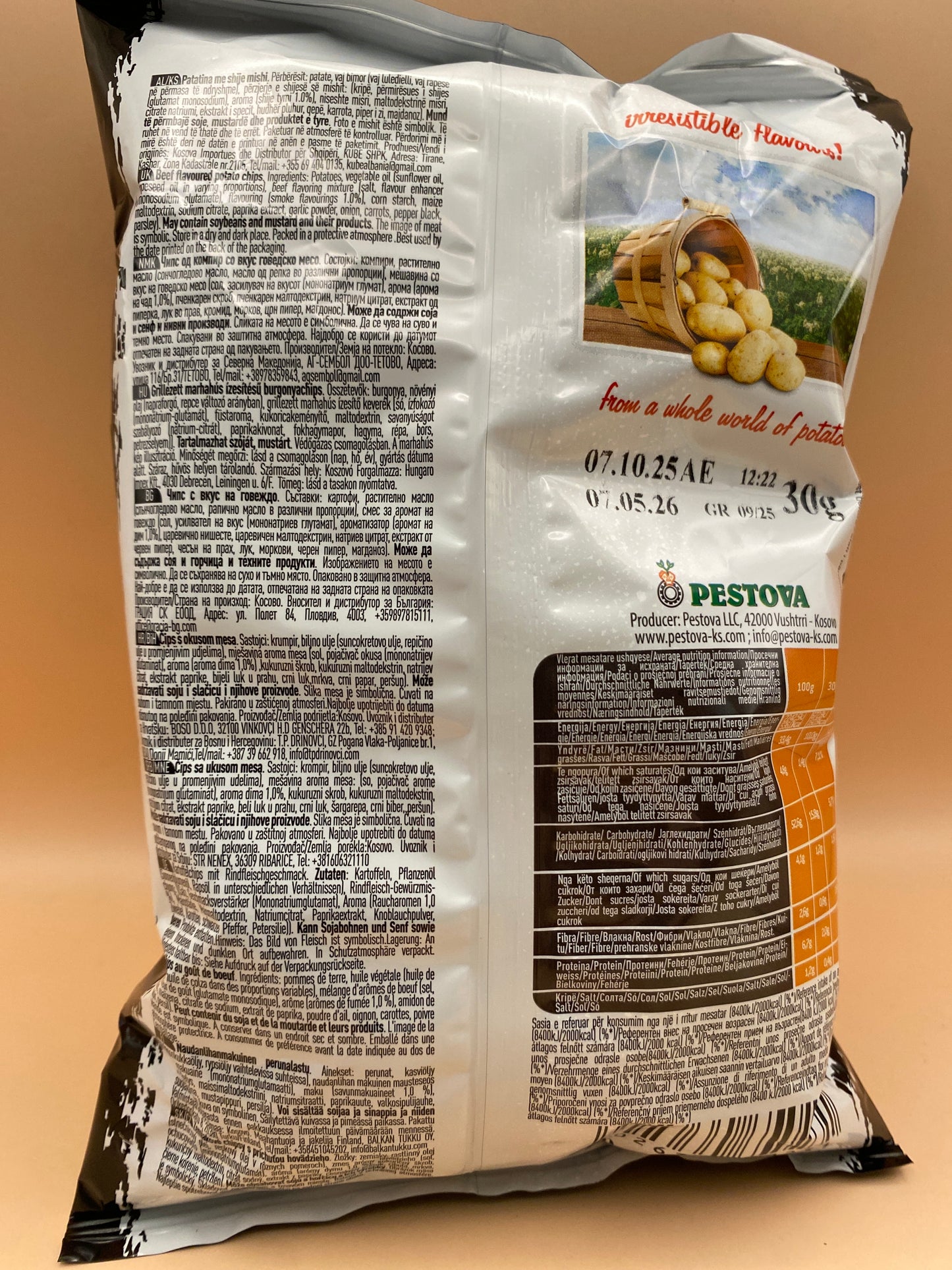 Vipa Grill ízesítésű burgonyachips 30g