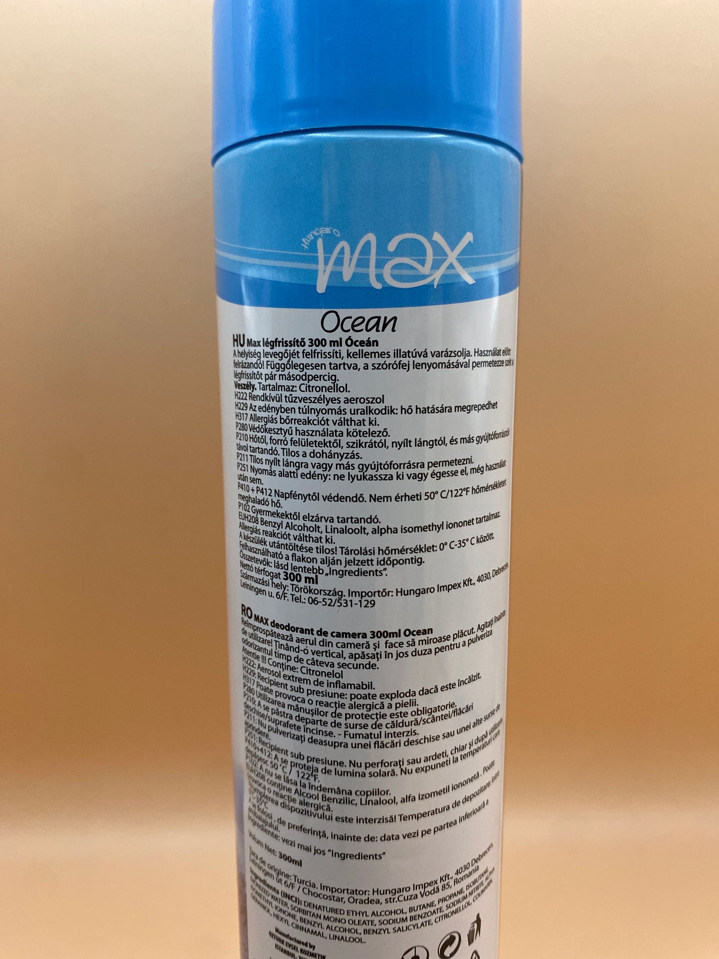 Hungaro Max Légfrissítő 300 ml Ocean