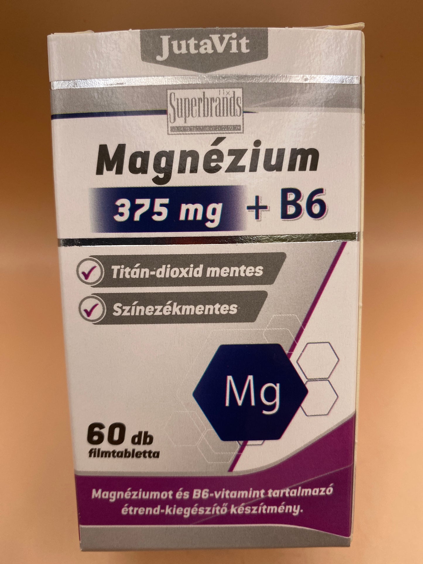 JutaVit Magnézium 375mg + B6 60 darab filmtabletta