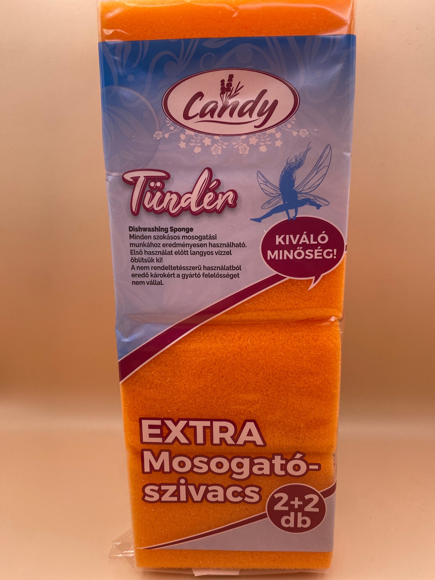 Candy Tündér Extra Mosogatószivacs 4 darab
