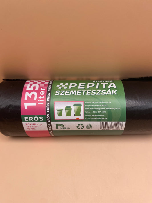Pepita Szemeteszsák Erős               135 literes 10 darab