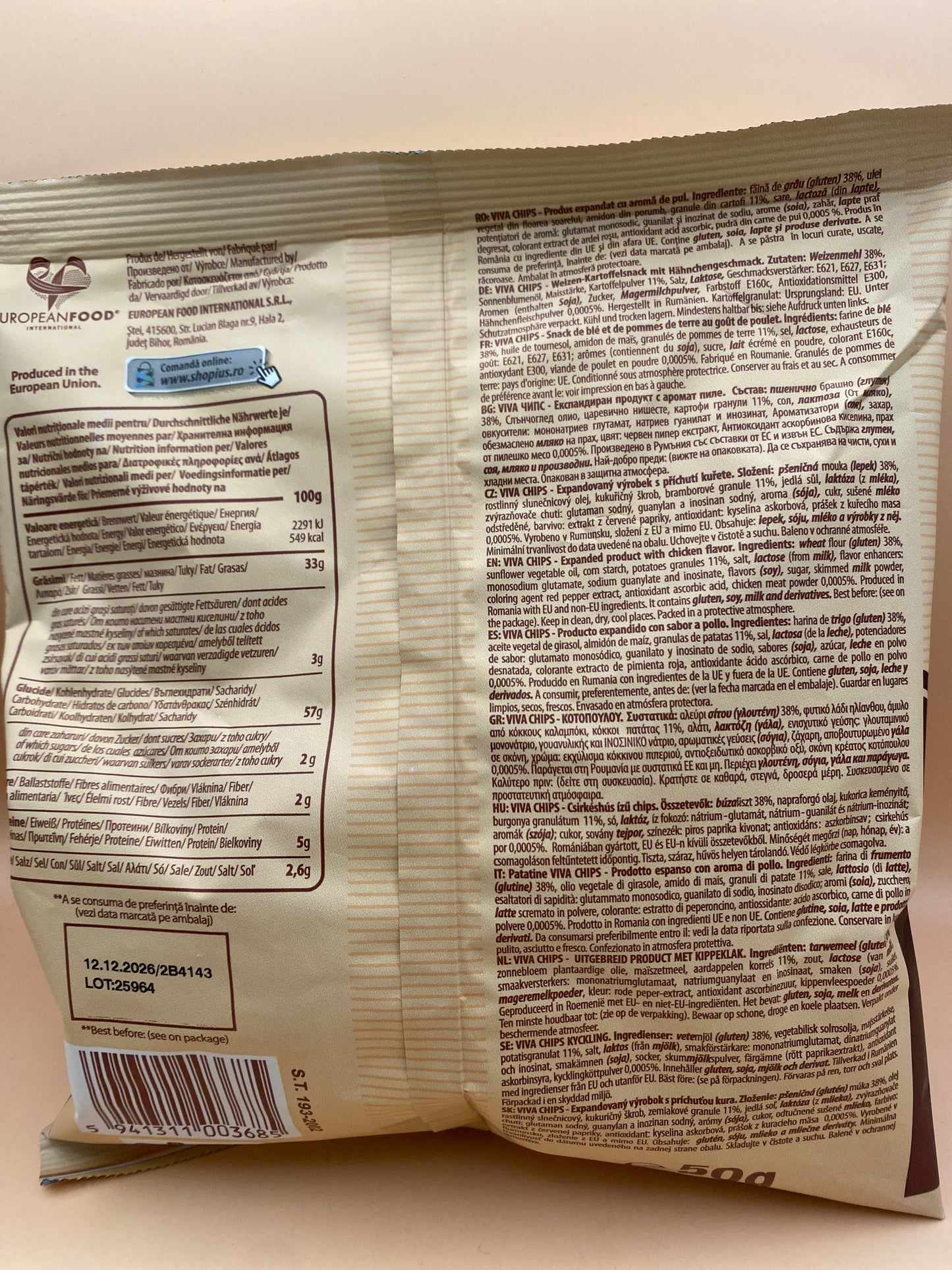 Viva Chips csirkehús ízű 50g