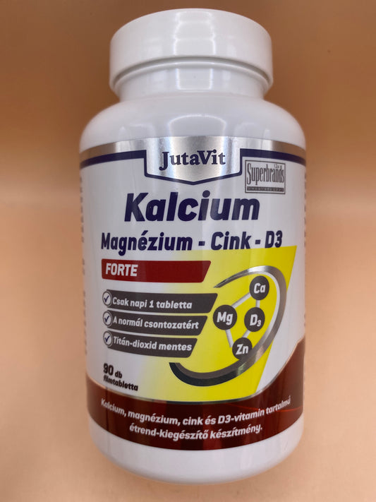 JutaVit Kalcium Magnézium - Cink - D3 Forte 90 darab filmtabletta