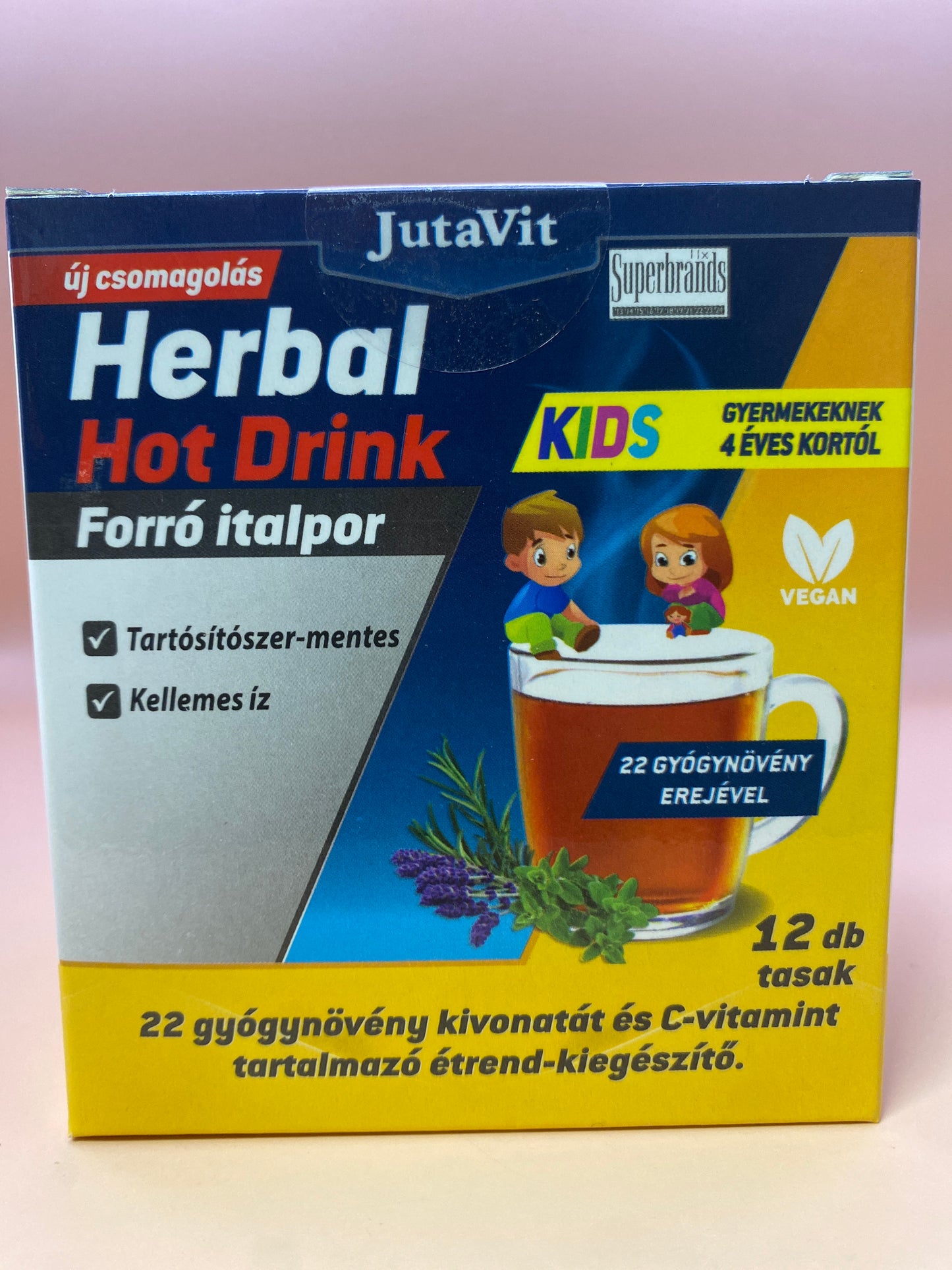 Herbal Hot Drink Kids Forró italpor gyerekeknek 4éves kortól 12 tasak