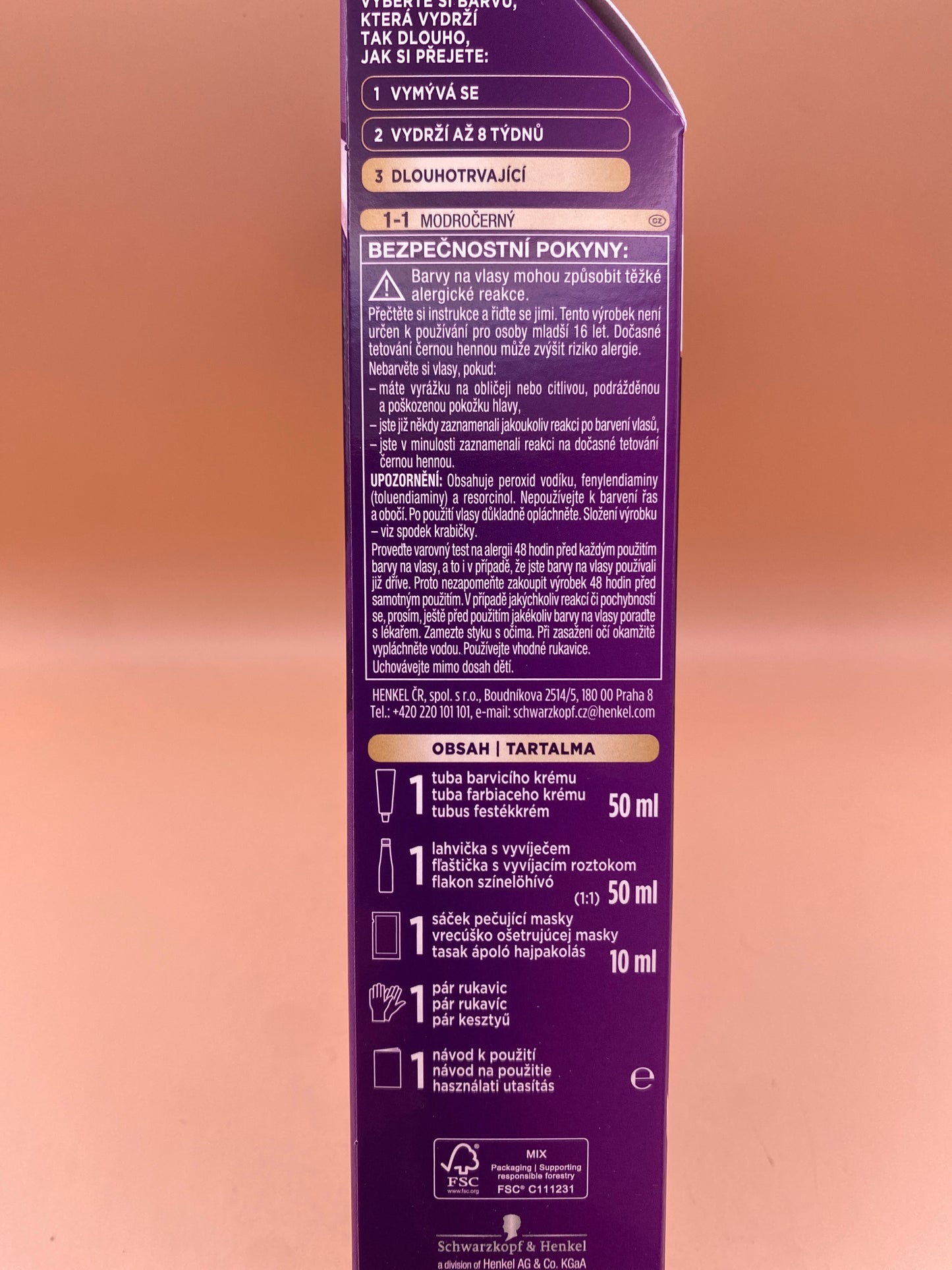 Palette hajfesték 1-1. Zafírfekete