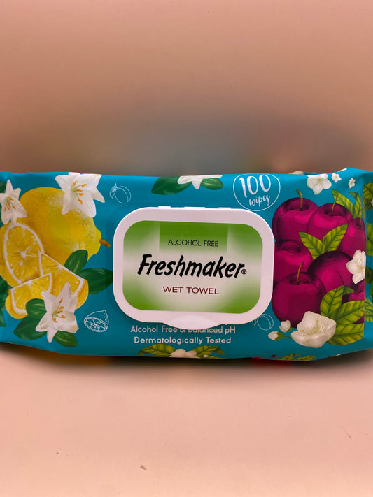 Freshmaker nedves törlőkendő.      100 darabos