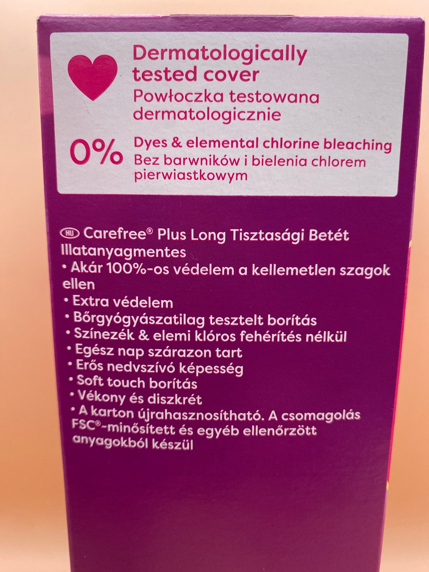 Carefree Tisztasági betét illatanyagmentes 24 darab