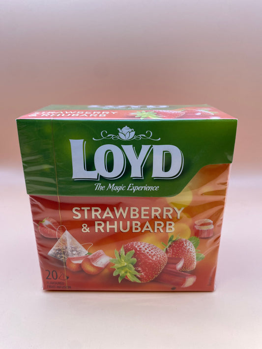 Loyd filteres gyümölcstea eper és rebarbara ízű 40g (20x2g)