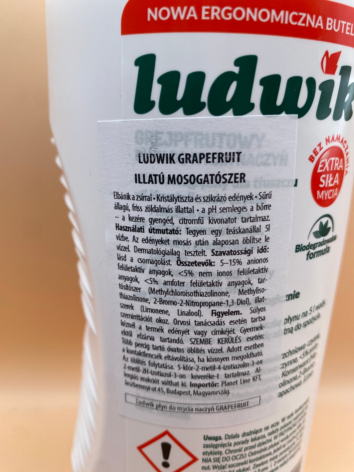 Ludwik Grapefruit illatú mosogatószer 900 G