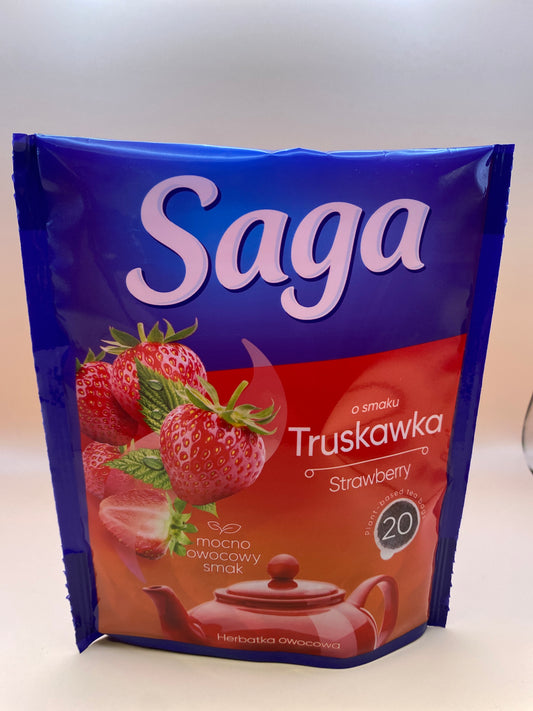 Saga filteres tea eper ízű 34g