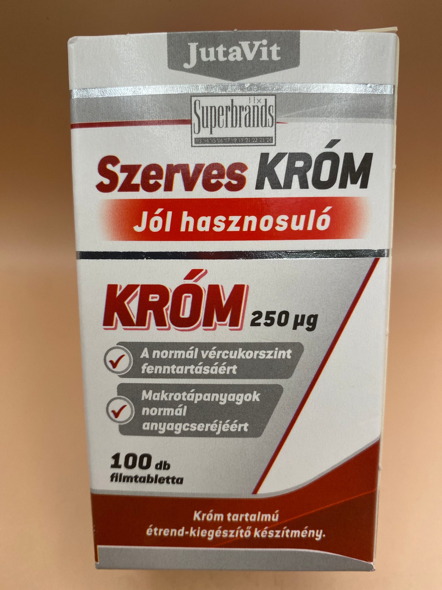 JutaVit Szerves Króm 100 darab filmtabletta