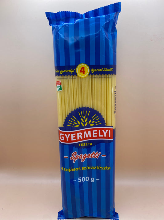 Gyermelyi 4 tojásos száraztészta Spagetti 500g