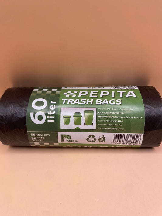 Pepita Szemeteszsák 60 literes       20 darab