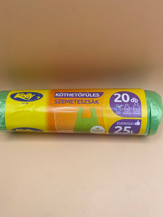 Kelly Köthetőfüles szemeteszsák     25 literes 20 darab