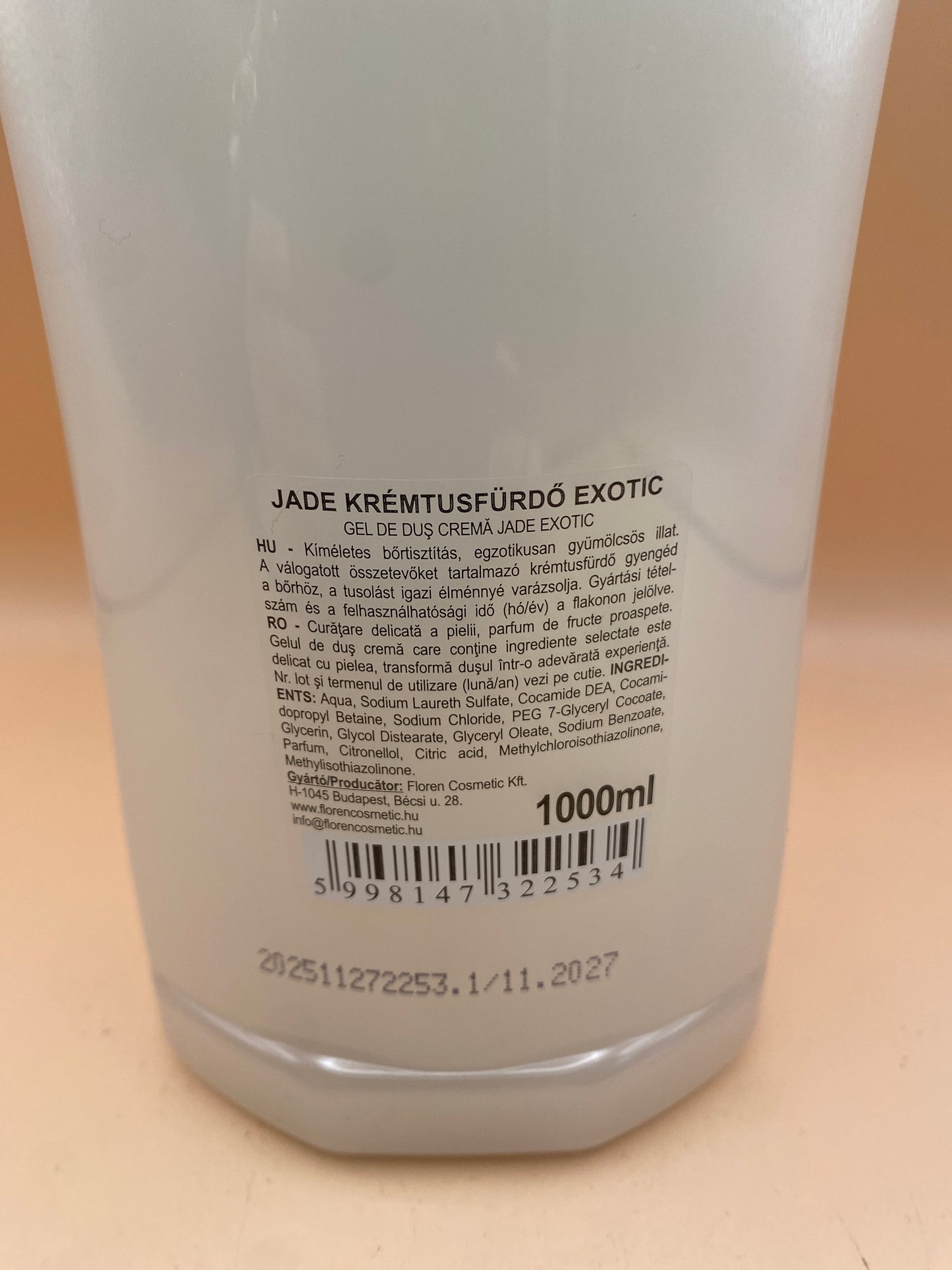 Jade Krémtusfürdő 1 liter Exotic