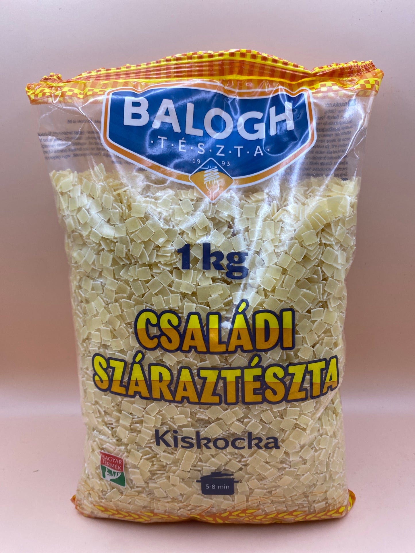 Balogh családi száraztészta 1kg Kiskocka