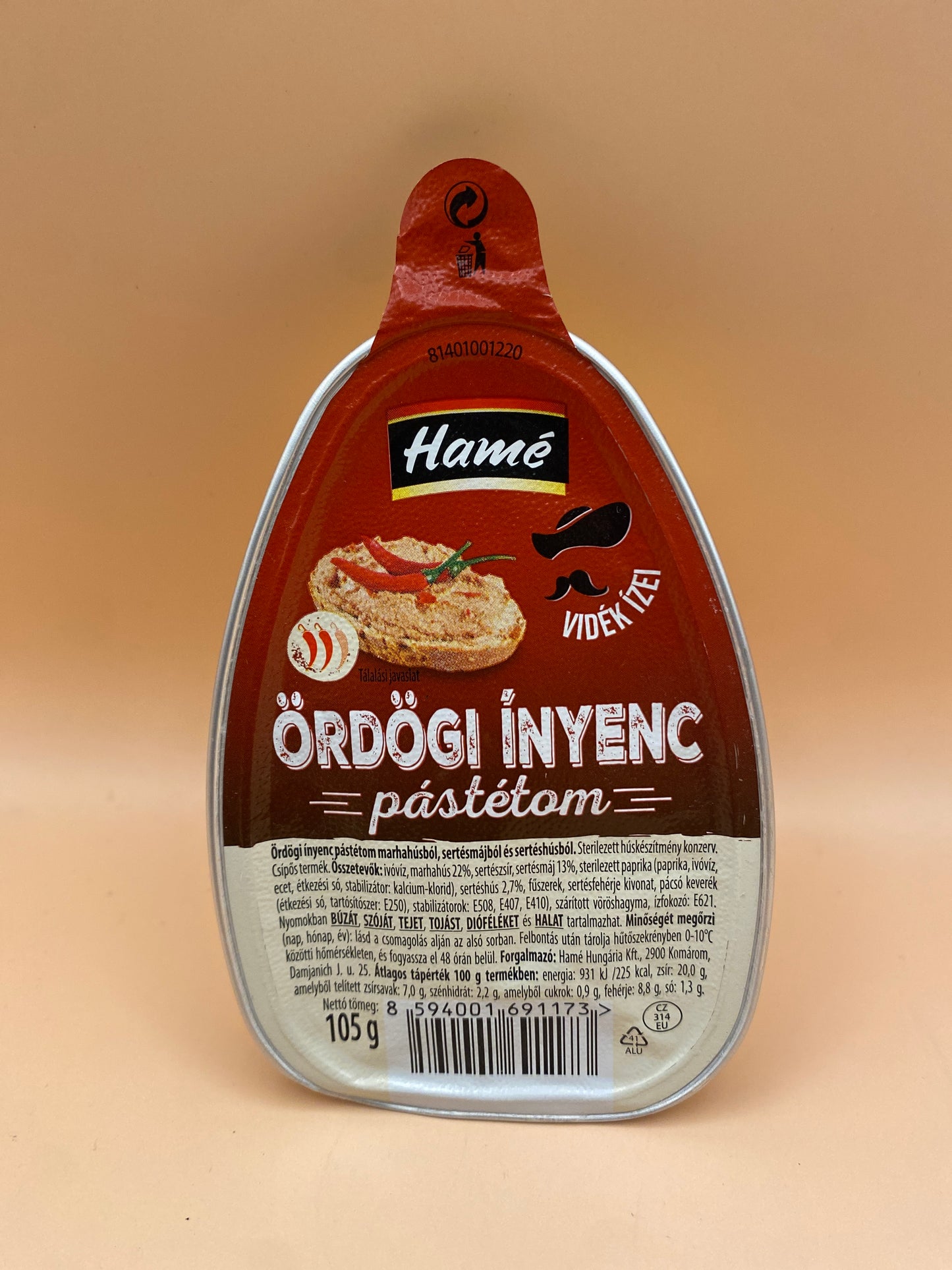 Hamé Ördögi ínyenc pástétom 105g