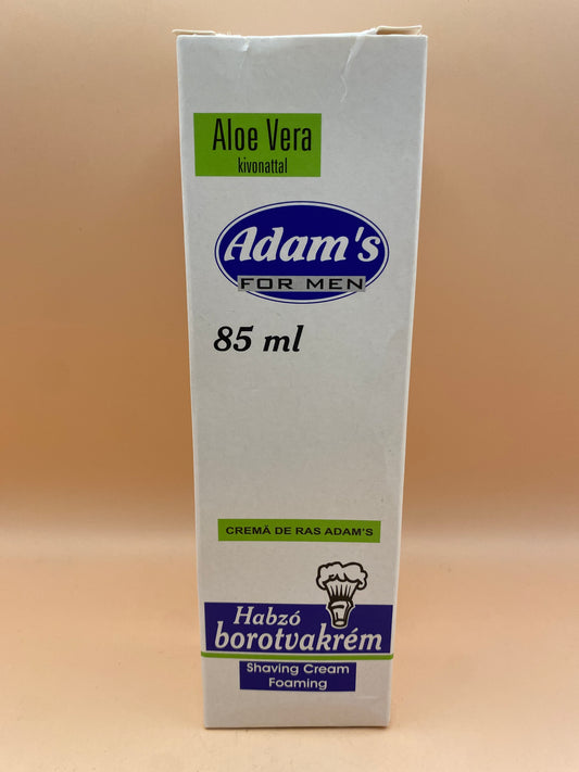 Adams Habzó borotvakrém  Aloe Vera kivonattal 85 ml