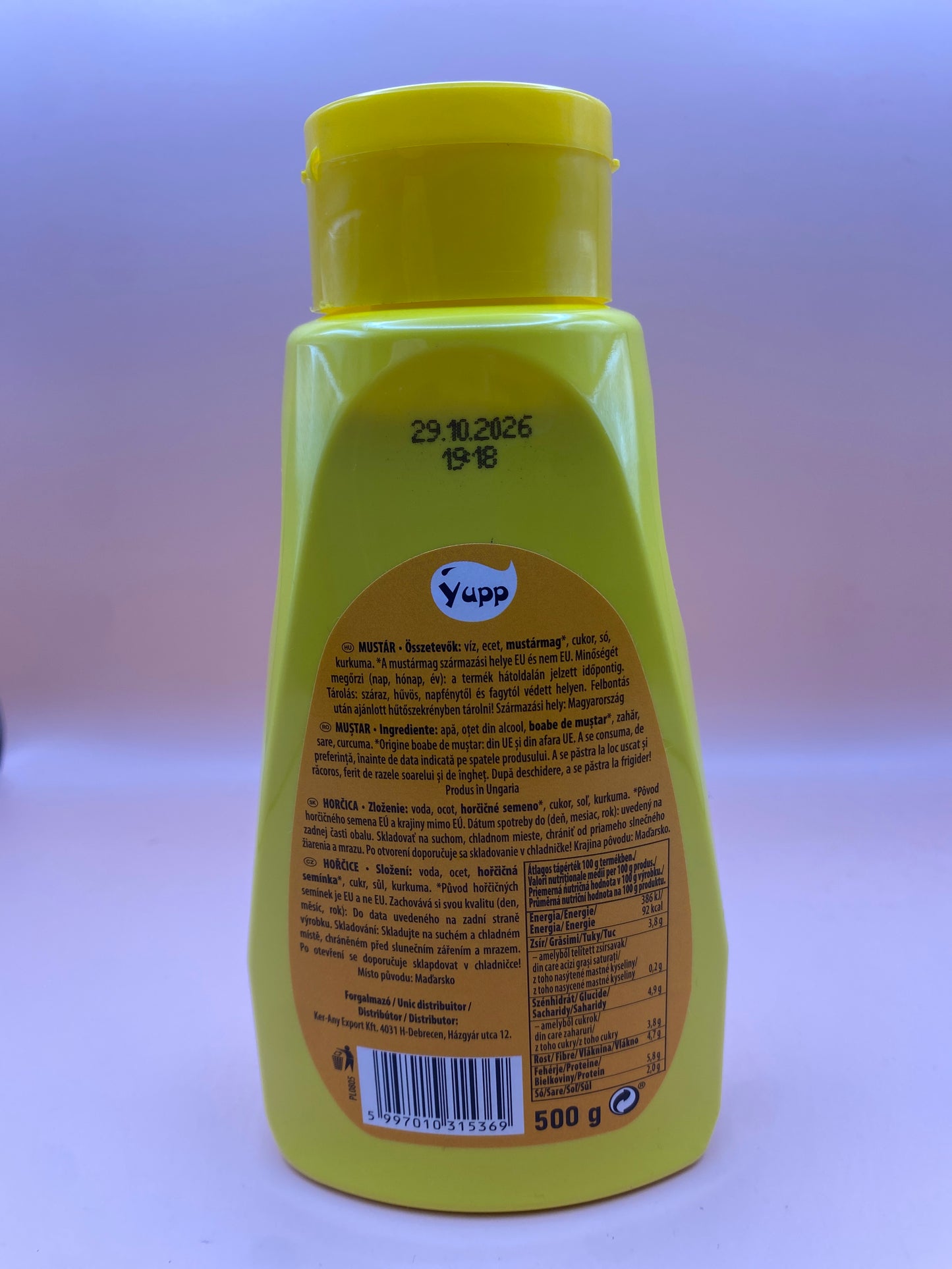 Yupp mustár 500g