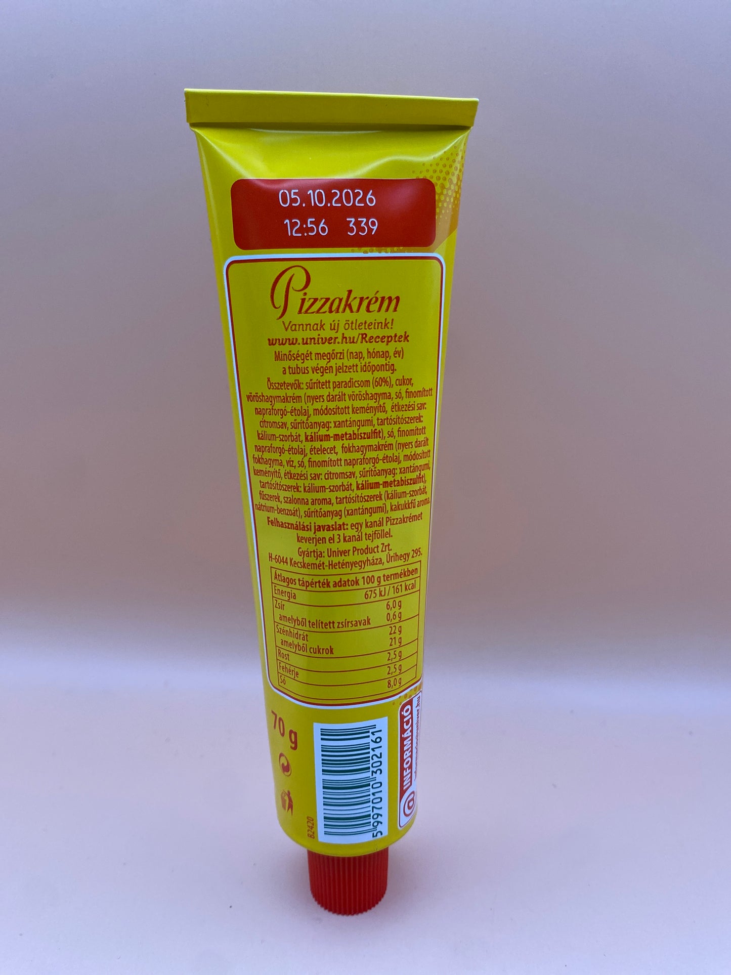 Univer pizzakrém 70g