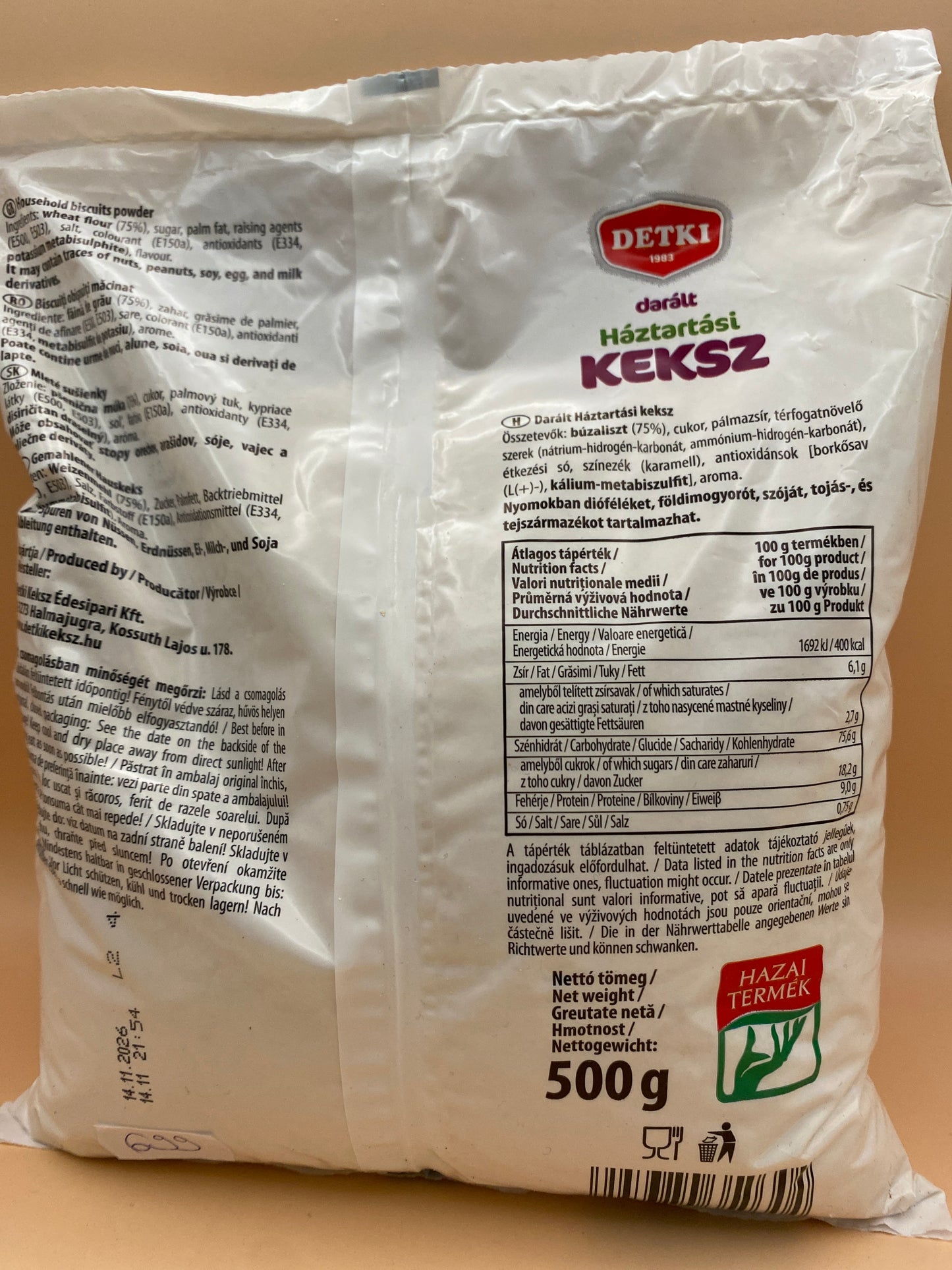 Detki Darált háztartási keksz 500g