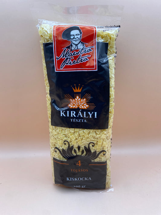 Királyi 4 tojásos száraztészta 200g Kiskocka