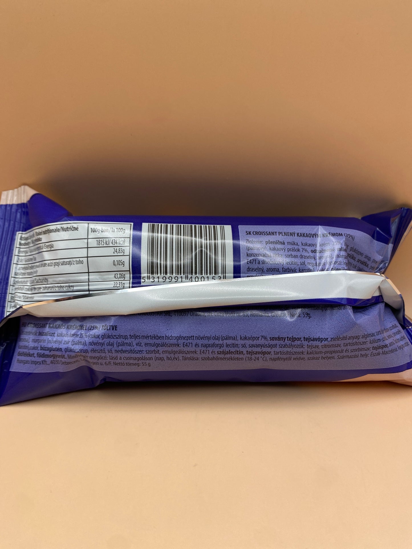 Perottino croissant kakaós krémmel töltve 55g