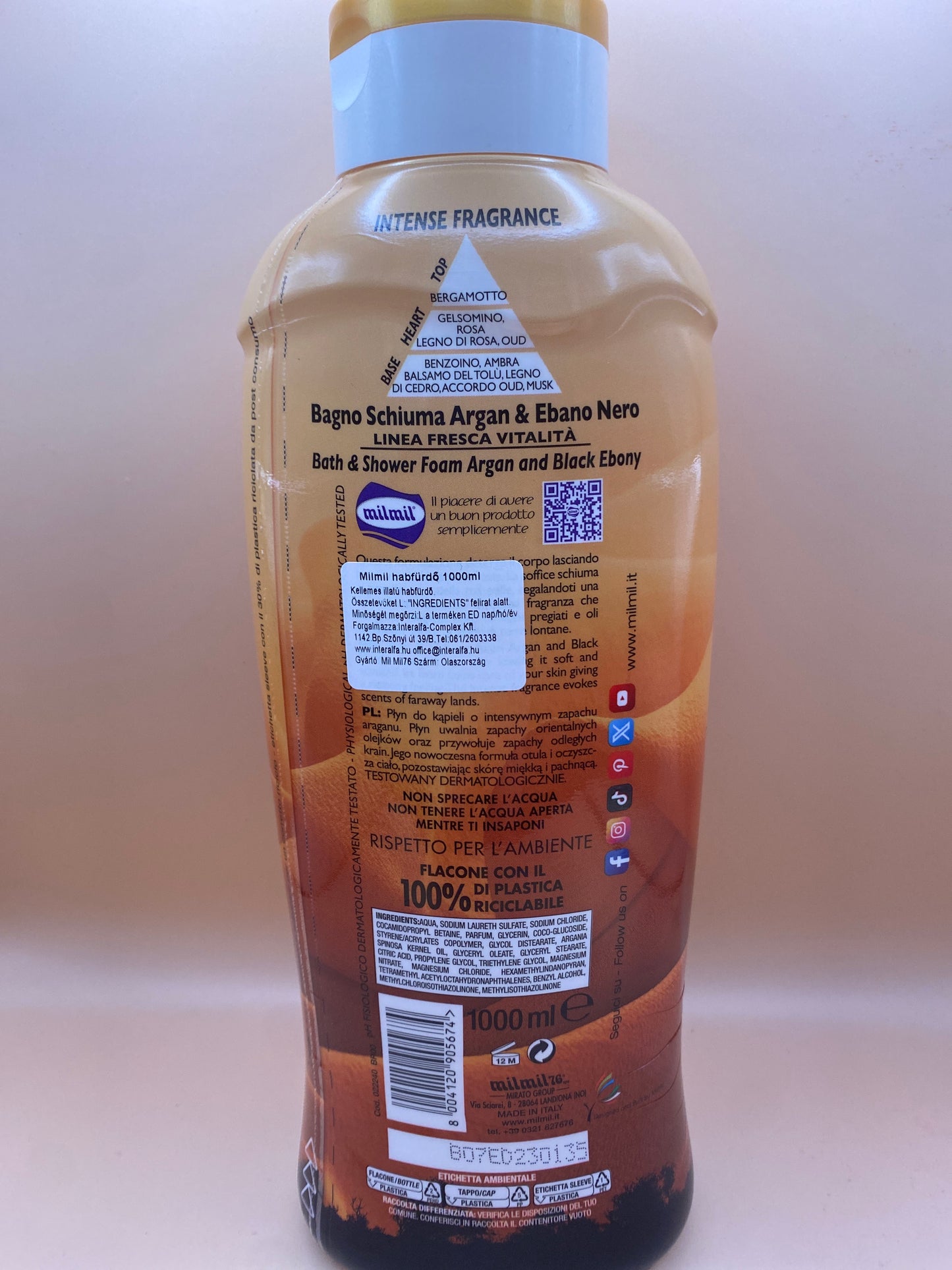 Milmil Habfürdő 1 liter