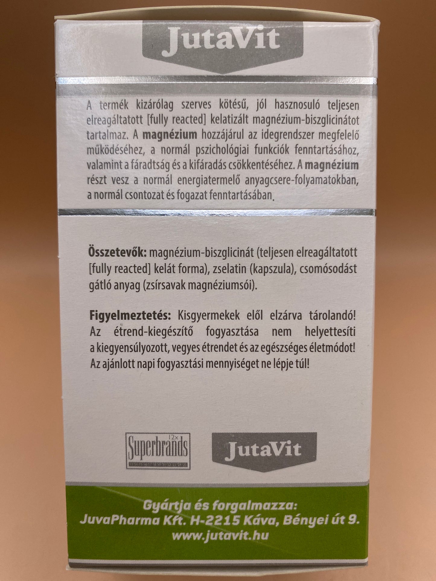 JutaVit Magnézium Biszglicinát  100 darab kapszula