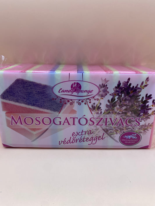 Candy Sponge Mosogatószivacs extra védőréteggel 6 darab