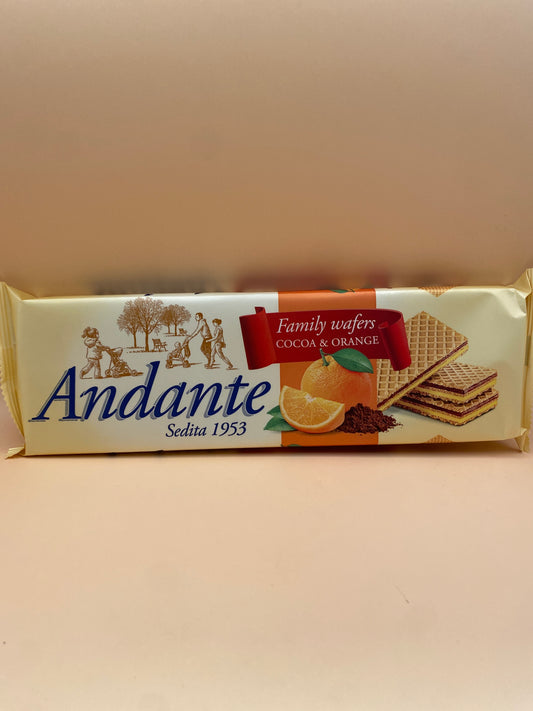 Andante Kakaós és narancsos krémmel töltött ostya 130g