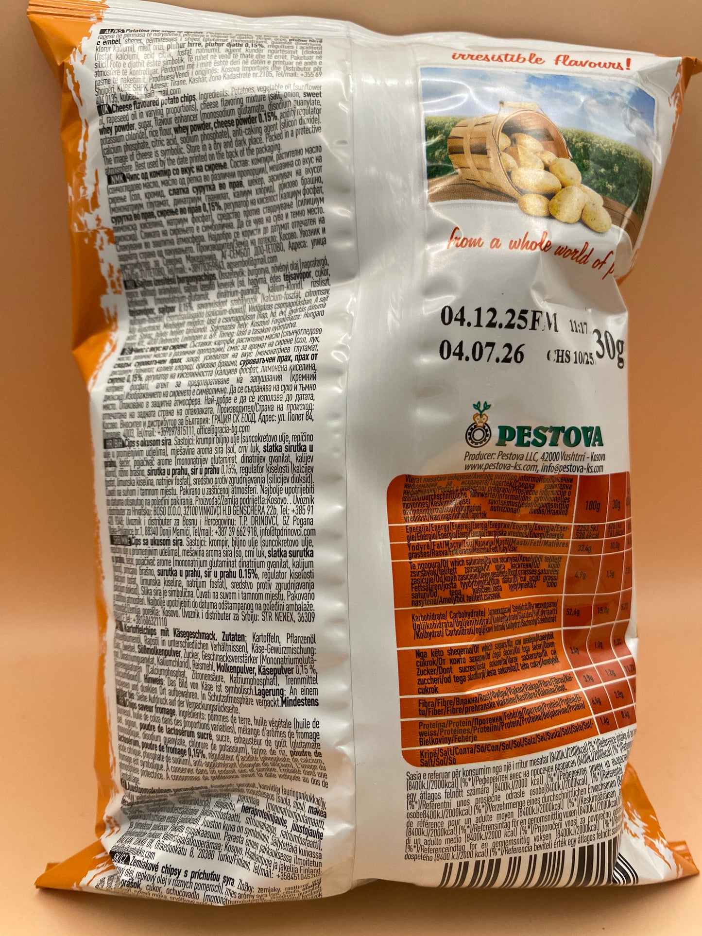 Vipa Sajtos ízesítésű burgonyachips 30g