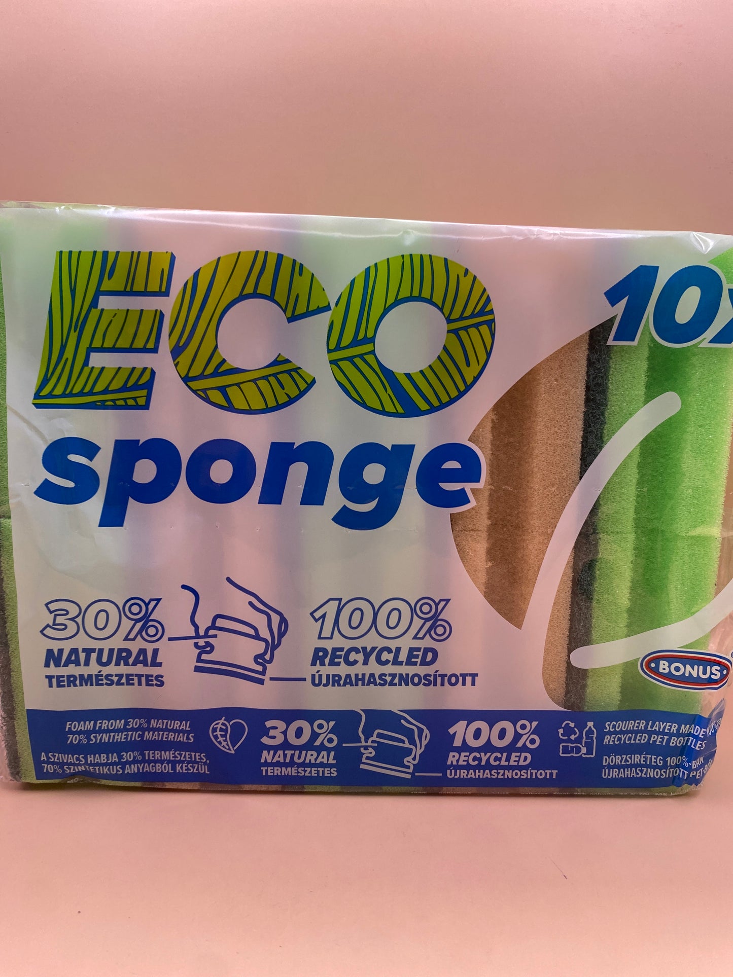 ECO Sponge Mosogatószivacs       10 darab