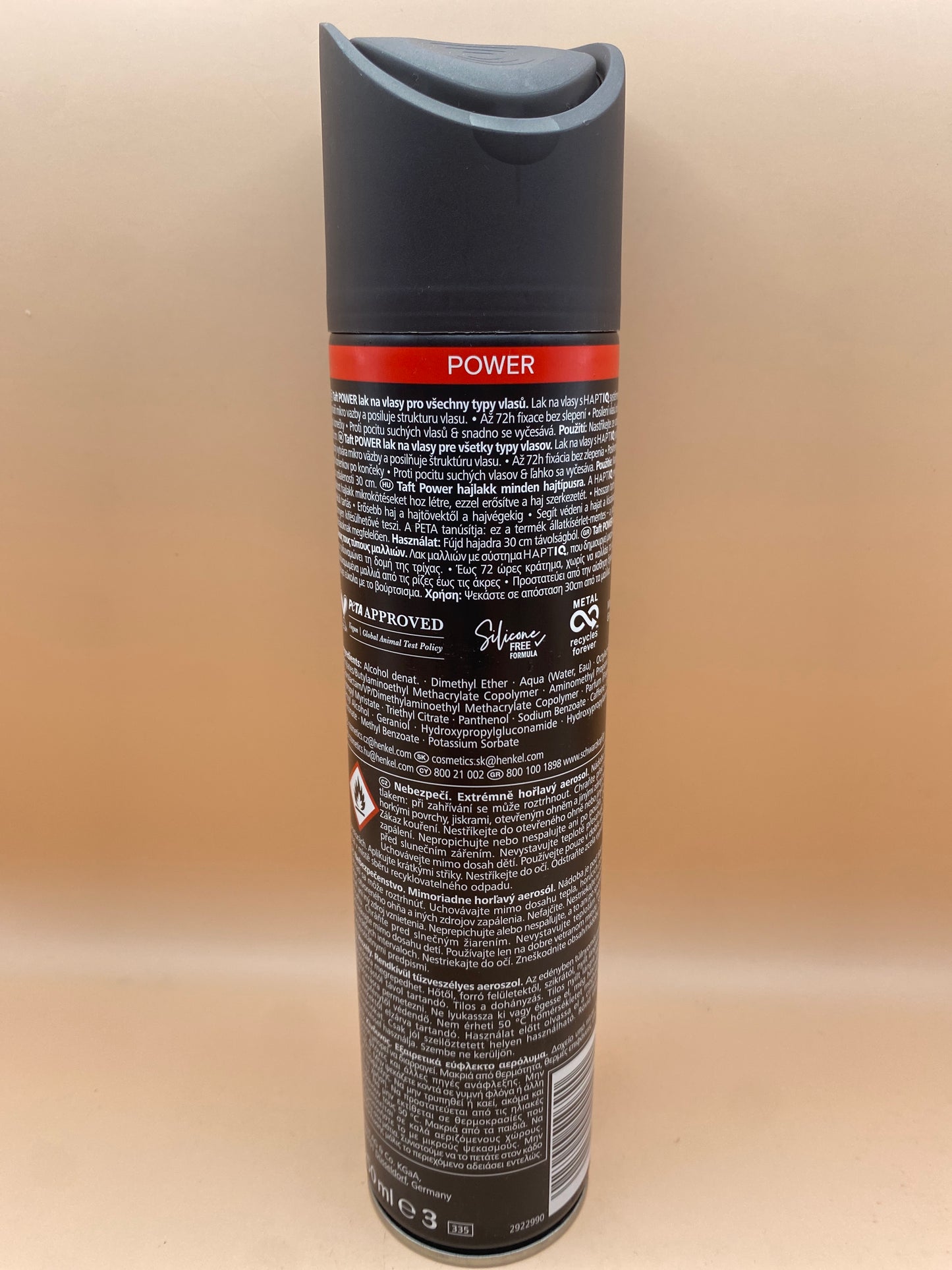 Taft Power Hajlakk minden hajtípusra 250 ml