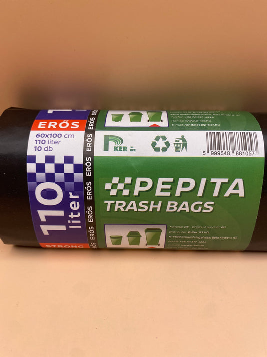 Pepita Szemeteszsák Erős              110 literes 10 darab